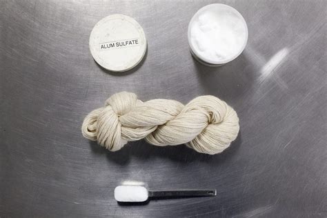 how to mordant with aluminum sulfate